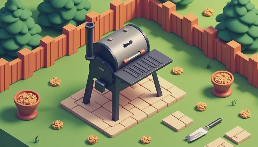 Visual context for offset smoker