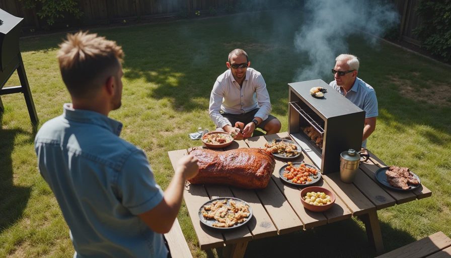 Visual context for smoked chuck roast