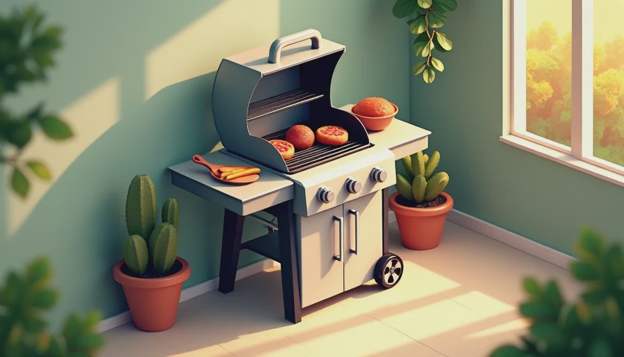 Visual context for bbq for a crowd