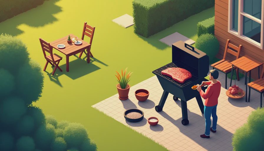 Visual context for brisket rub