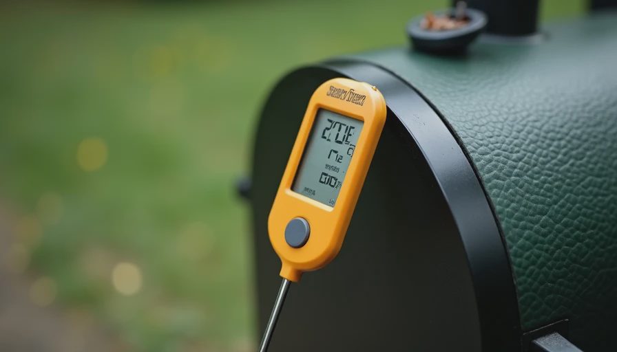 Visual context for thermometer for smoker