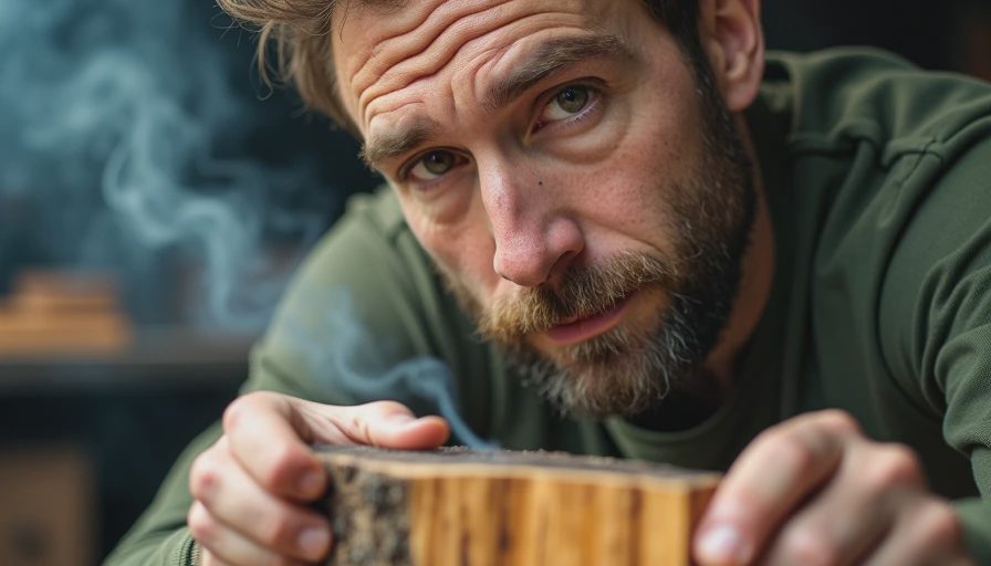 Visual context for hardwood for smoking